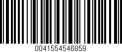 Código de barras (EAN, GTIN, SKU, ISBN): '0041554546859'