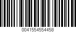 Código de barras (EAN, GTIN, SKU, ISBN): '0041554554458'