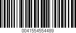 Código de barras (EAN, GTIN, SKU, ISBN): '0041554554489'