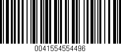 Código de barras (EAN, GTIN, SKU, ISBN): '0041554554496'