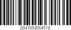 Código de barras (EAN, GTIN, SKU, ISBN): '0041554554519'