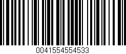 Código de barras (EAN, GTIN, SKU, ISBN): '0041554554533'
