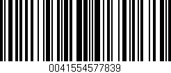 Código de barras (EAN, GTIN, SKU, ISBN): '0041554577839'
