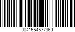 Código de barras (EAN, GTIN, SKU, ISBN): '0041554577860'