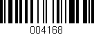 Código de barras (EAN, GTIN, SKU, ISBN): '004168'