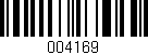 Código de barras (EAN, GTIN, SKU, ISBN): '004169'