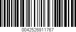 Código de barras (EAN, GTIN, SKU, ISBN): '0042526911767'