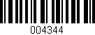 Código de barras (EAN, GTIN, SKU, ISBN): '004344'
