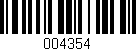 Código de barras (EAN, GTIN, SKU, ISBN): '004354'