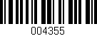 Código de barras (EAN, GTIN, SKU, ISBN): '004355'