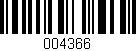 Código de barras (EAN, GTIN, SKU, ISBN): '004366'