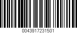 Código de barras (EAN, GTIN, SKU, ISBN): '0043917231501'