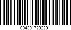 Código de barras (EAN, GTIN, SKU, ISBN): '0043917232201'