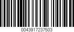 Código de barras (EAN, GTIN, SKU, ISBN): '0043917237503'