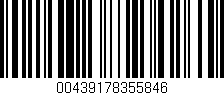 Código de barras (EAN, GTIN, SKU, ISBN): '00439178355846'