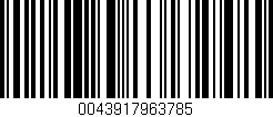 Código de barras (EAN, GTIN, SKU, ISBN): '0043917963785'