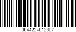 Código de barras (EAN, GTIN, SKU, ISBN): '0044224012807'
