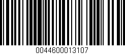 Código de barras (EAN, GTIN, SKU, ISBN): '0044600013107'