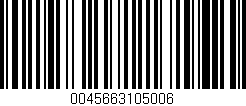 Código de barras (EAN, GTIN, SKU, ISBN): '0045663105006'