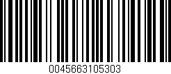 Código de barras (EAN, GTIN, SKU, ISBN): '0045663105303'