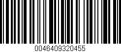 Código de barras (EAN, GTIN, SKU, ISBN): '0046409320455'