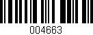 Código de barras (EAN, GTIN, SKU, ISBN): '004663'