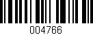 Código de barras (EAN, GTIN, SKU, ISBN): '004766'