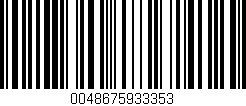 Código de barras (EAN, GTIN, SKU, ISBN): '0048675933353'
