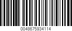 Código de barras (EAN, GTIN, SKU, ISBN): '0048675934114'