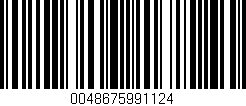 Código de barras (EAN, GTIN, SKU, ISBN): '0048675991124'