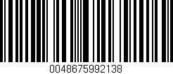 Código de barras (EAN, GTIN, SKU, ISBN): '0048675992138'