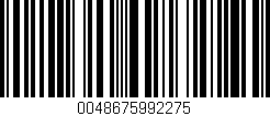Código de barras (EAN, GTIN, SKU, ISBN): '0048675992275'