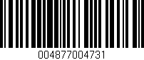 Código de barras (EAN, GTIN, SKU, ISBN): '004877004731'