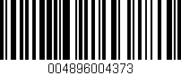 Código de barras (EAN, GTIN, SKU, ISBN): '004896004373'