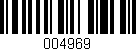 Código de barras (EAN, GTIN, SKU, ISBN): '004969'