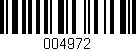 Código de barras (EAN, GTIN, SKU, ISBN): '004972'