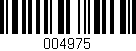 Código de barras (EAN, GTIN, SKU, ISBN): '004975'