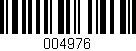 Código de barras (EAN, GTIN, SKU, ISBN): '004976'