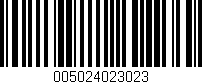 Código de barras (EAN, GTIN, SKU, ISBN): '005024023023'