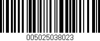 Código de barras (EAN, GTIN, SKU, ISBN): '005025038023'