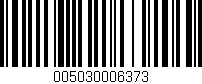 Código de barras (EAN, GTIN, SKU, ISBN): '005030006373'