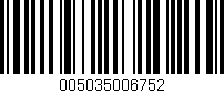 Código de barras (EAN, GTIN, SKU, ISBN): '005035006752'