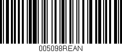 Código de barras (EAN, GTIN, SKU, ISBN): '005098REAN'