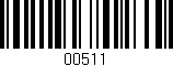 Código de barras (EAN, GTIN, SKU, ISBN): '00511'
