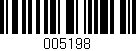 Código de barras (EAN, GTIN, SKU, ISBN): '005198'