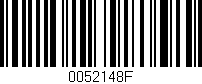 Código de barras (EAN, GTIN, SKU, ISBN): '0052148F'