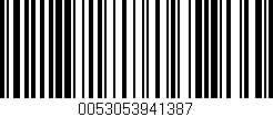 Código de barras (EAN, GTIN, SKU, ISBN): '0053053941387'