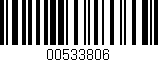 Código de barras (EAN, GTIN, SKU, ISBN): '00533806'