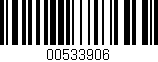 Código de barras (EAN, GTIN, SKU, ISBN): '00533906'