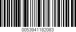 Código de barras (EAN, GTIN, SKU, ISBN): '0053941182083'
